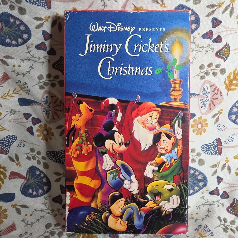 VTG Disney Jiminy Cricket's Christmas VHS‎ Kids Family Holiday Movie 1986 Tape